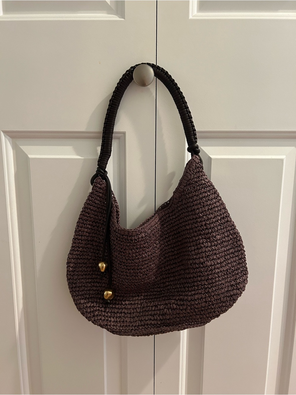 Madewell Chocolate Woven Shoulder Bag